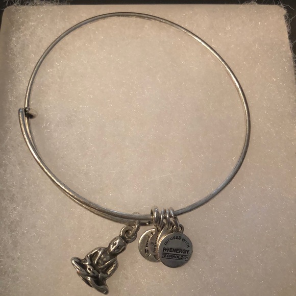 NIB: ALEX AND ANI ENERGY Buddha Bracelet silver - Picture 3 of 7